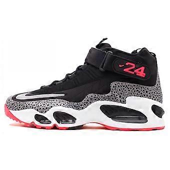 Nike Air Griffey Max 1 Comfortable Slip Resistant Abrasion Resistant Mid top Basketball Shoes Unisex Black 586090-001
