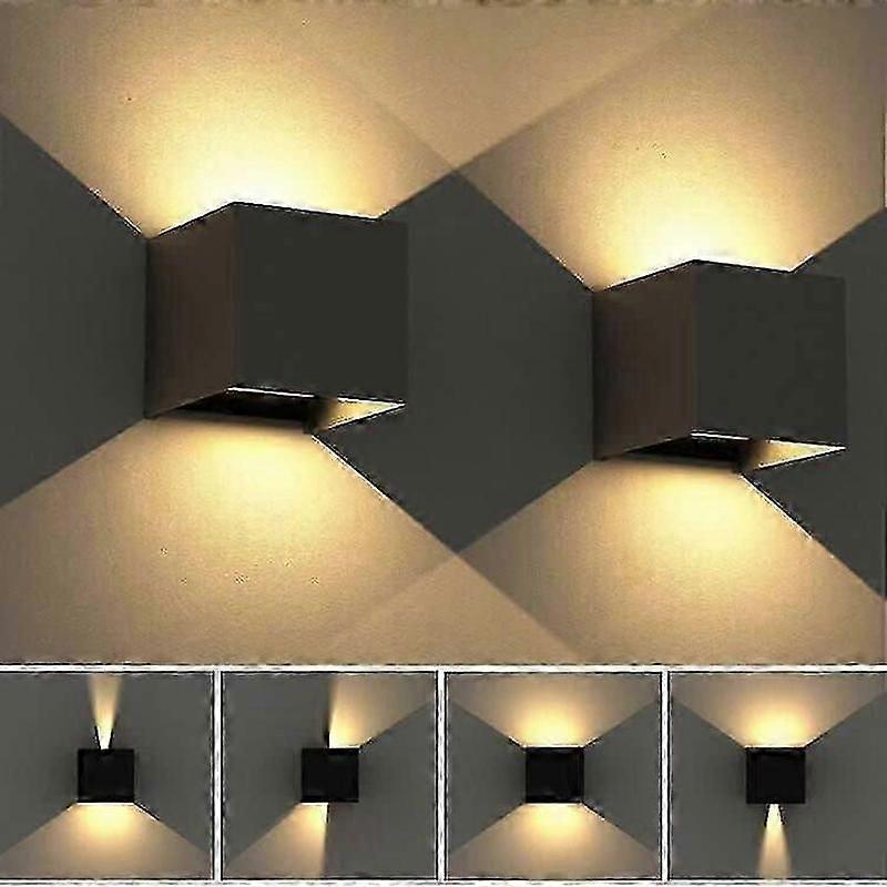 led outdoor wall light 12W 101010cm adjustable beam angle