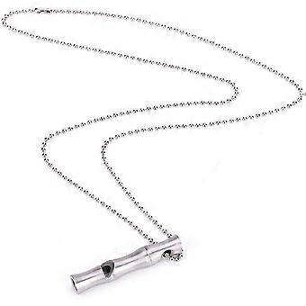 Stainless Steel Emergency Whistle,High Decibel Emergency Survival Whistle Emergency Whistles Emergency  Survival Tool Replacement for Outdoor Hiking C
