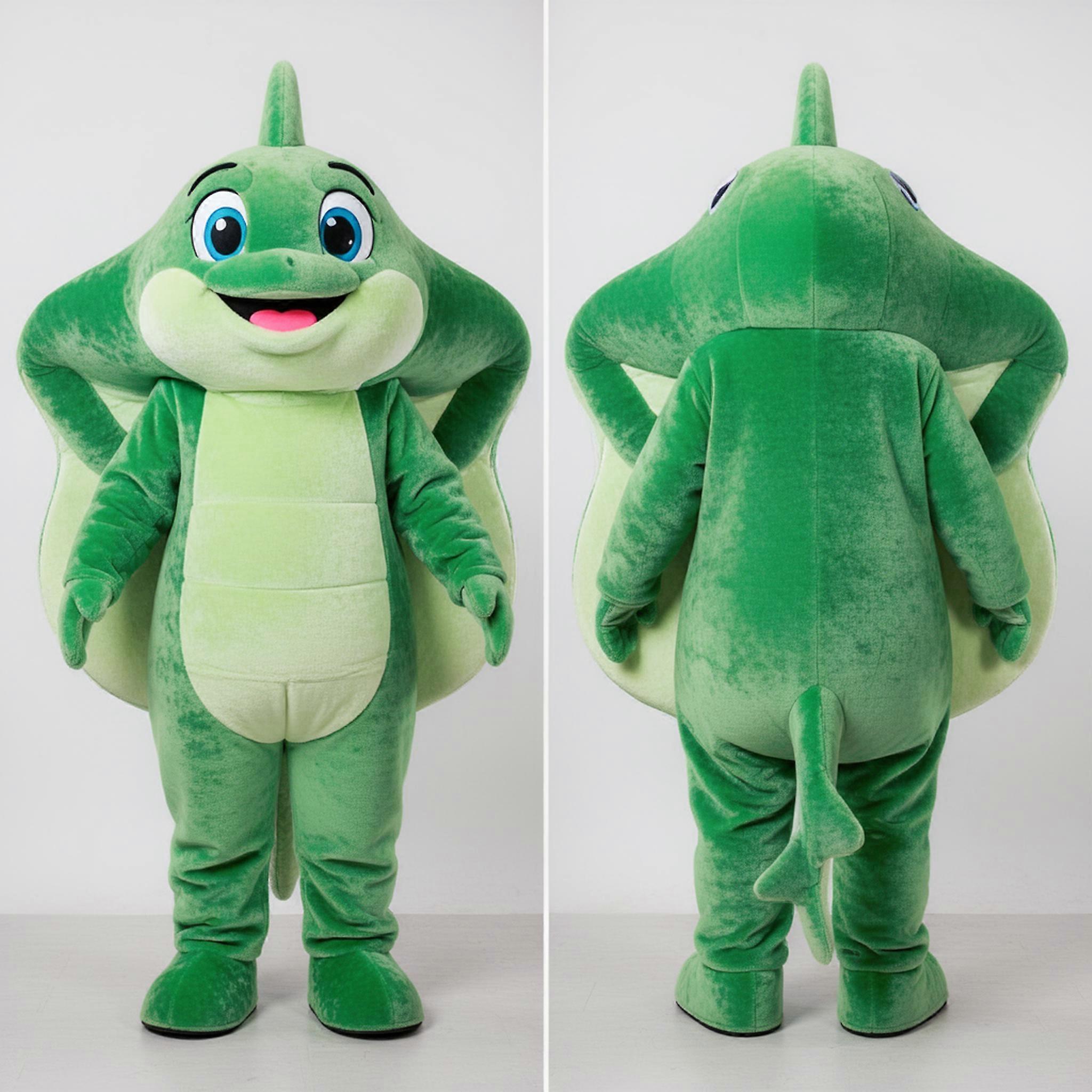 MASTICOT Green Sleek Stingray Mascot