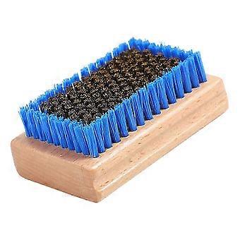 Ski Snowboard Maintenance Brush, Brass Reinforced Nylon Bristles, Ergonomic Hardwood Handle, Removes Old Wax Dirt Debris, Compatible with Snowboards a