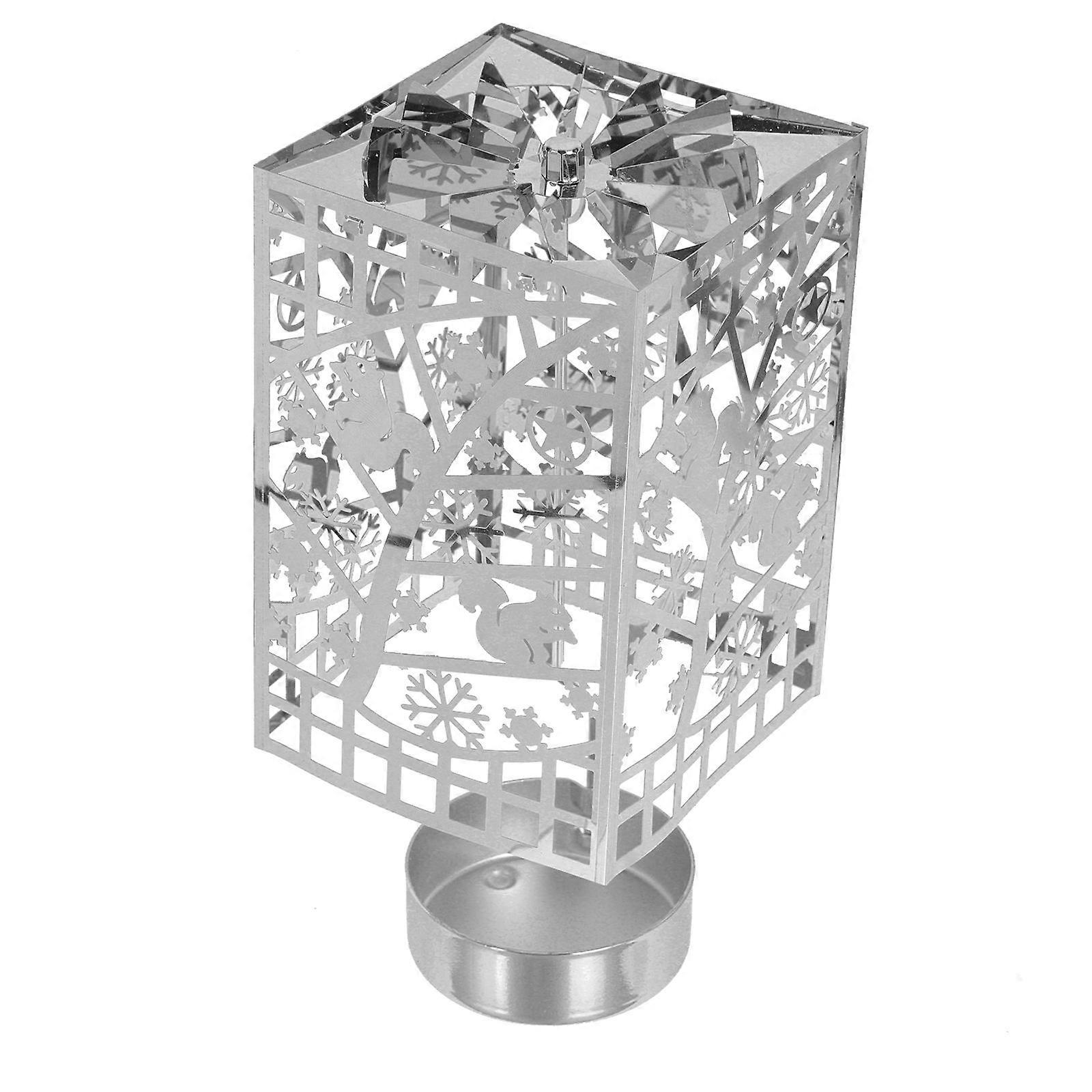 Creative Candle Tray Decor for Aromatherapy 2Pcs Silver