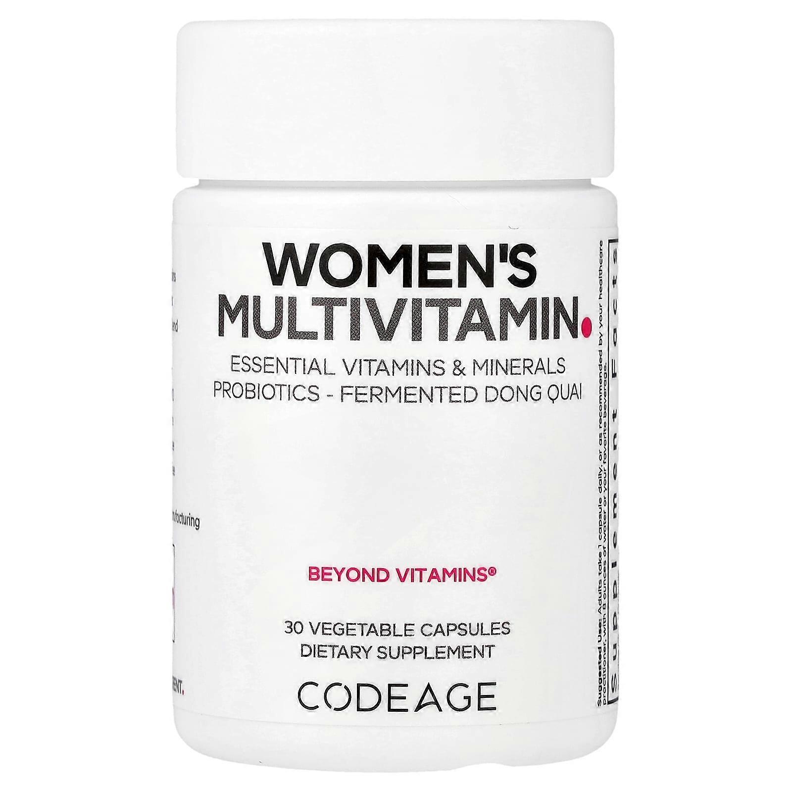 Codeage, Women's Multivitamin, 30 Vegetable Capsules