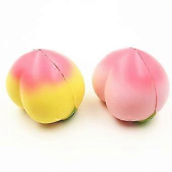 Peach Squishy Slow-Rising PU Stress Relief Toy,Cute Sensory Fidget for Anxiety&Focus,Decorative Charm for Home&Office (2026 New)_yzad