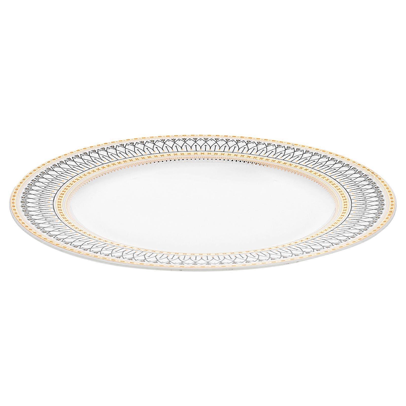 Multi-Function Food Tray Ceramic Serving Plate for Home Use