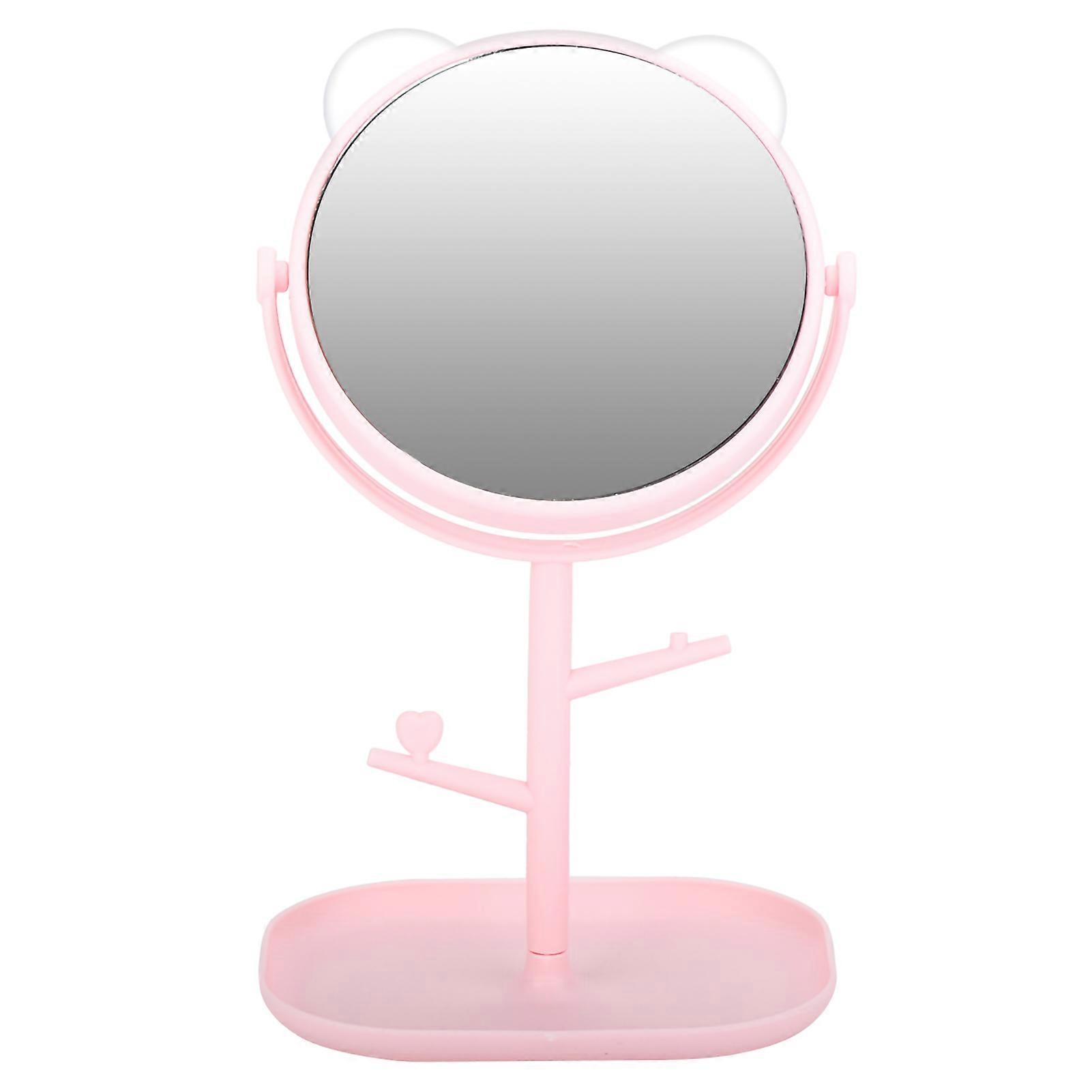 Compact Rotatable HD Mirror with Vanity Tray