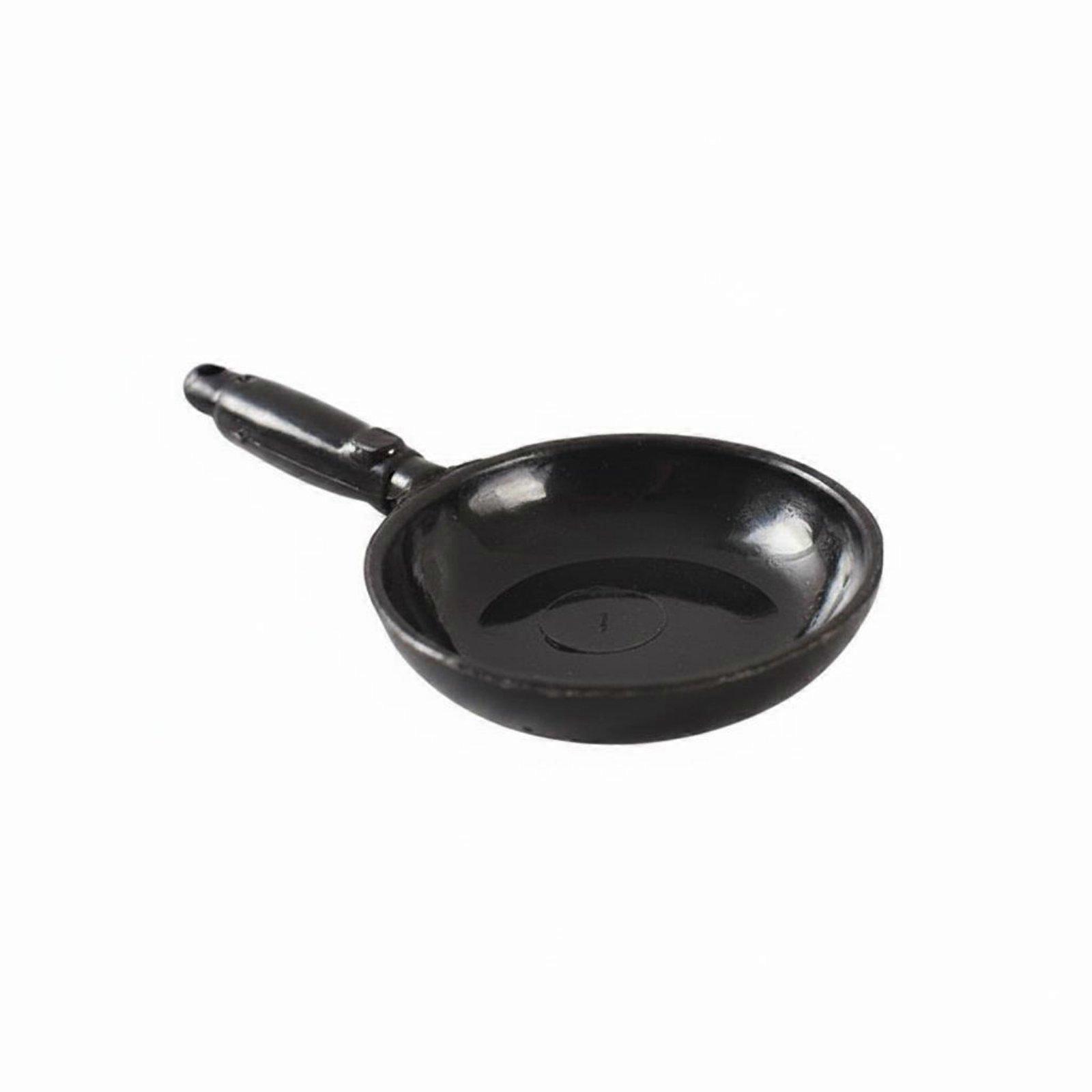 Simulation Cooking Pan Model Realistic Design Miniature Frying Pan Workmanship