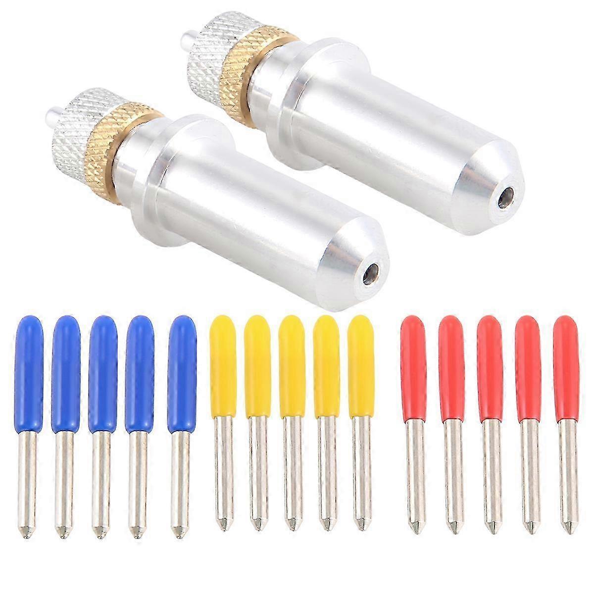 17pcs Plotter Cutter Blade + Holder for 30/45/60 Degree Cutting