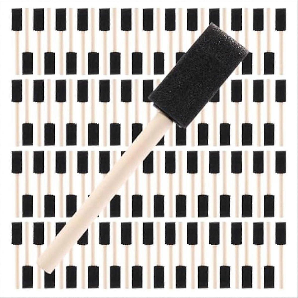 100pcs 1 Inch Foam Brush Set
