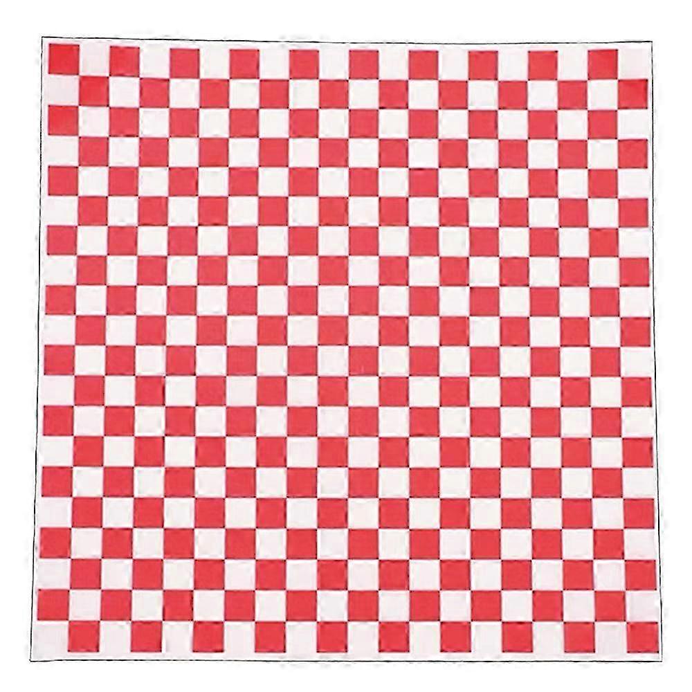 Dry Waxed Checkered Deli Paper Sheets