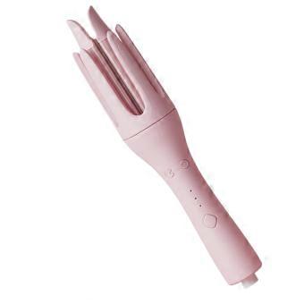Automatic Hair Curler 32mm Ceramic Ionic Rotating Curling Iron, Fast Heat Up Wand for Long and Short Hair, Pink Travel Styler