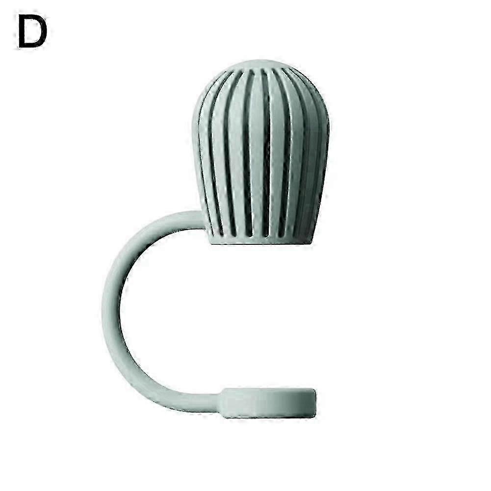 Reusable Silicone Straw Cap Leak Proof