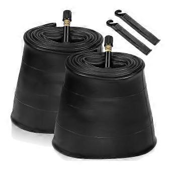 Fat Bike Tubes 2 Pack 20X4.0 32mm AV Valve 2 Tire Levers Compatible with Mountain Road E-hybrid Bikes