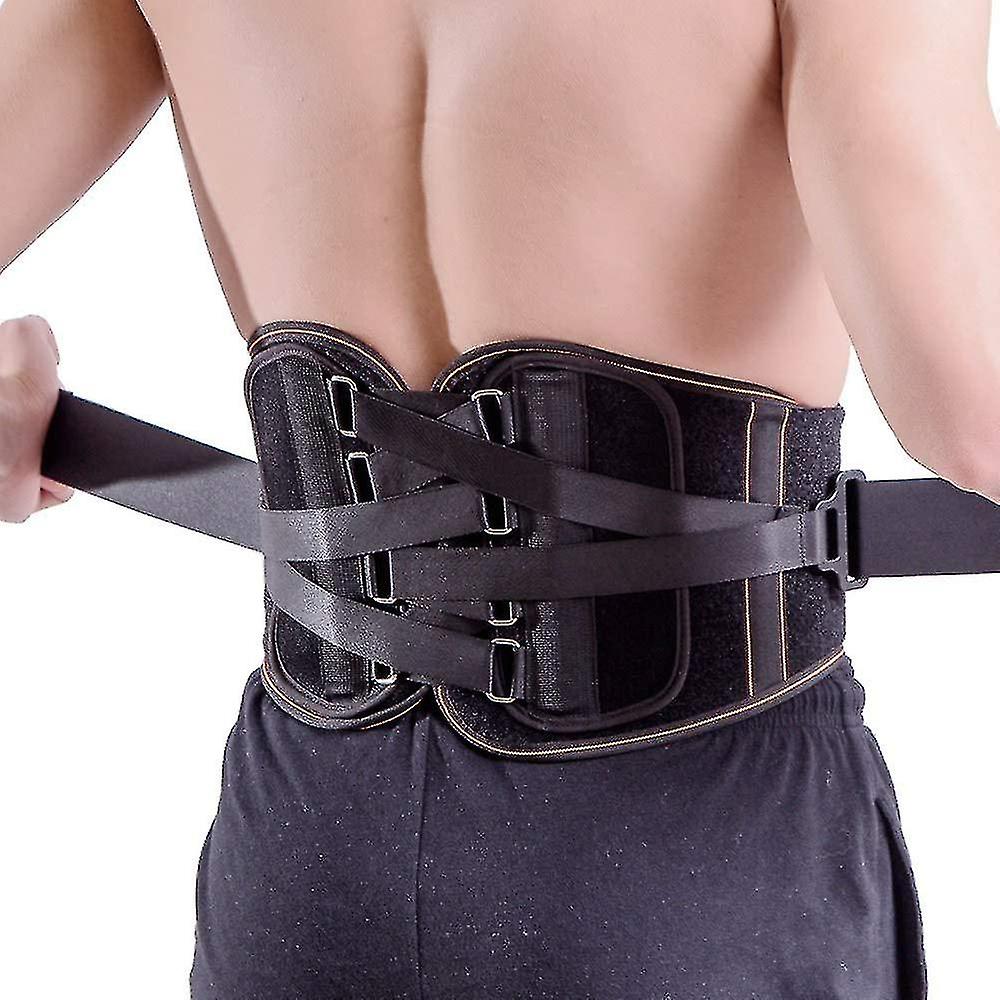 Lower Back Brace Pain Relief With Pulley System - Lumbar Support Belt - Adjustable Waist Straps For Sciatica, Scoliosis Or Herniated Disc