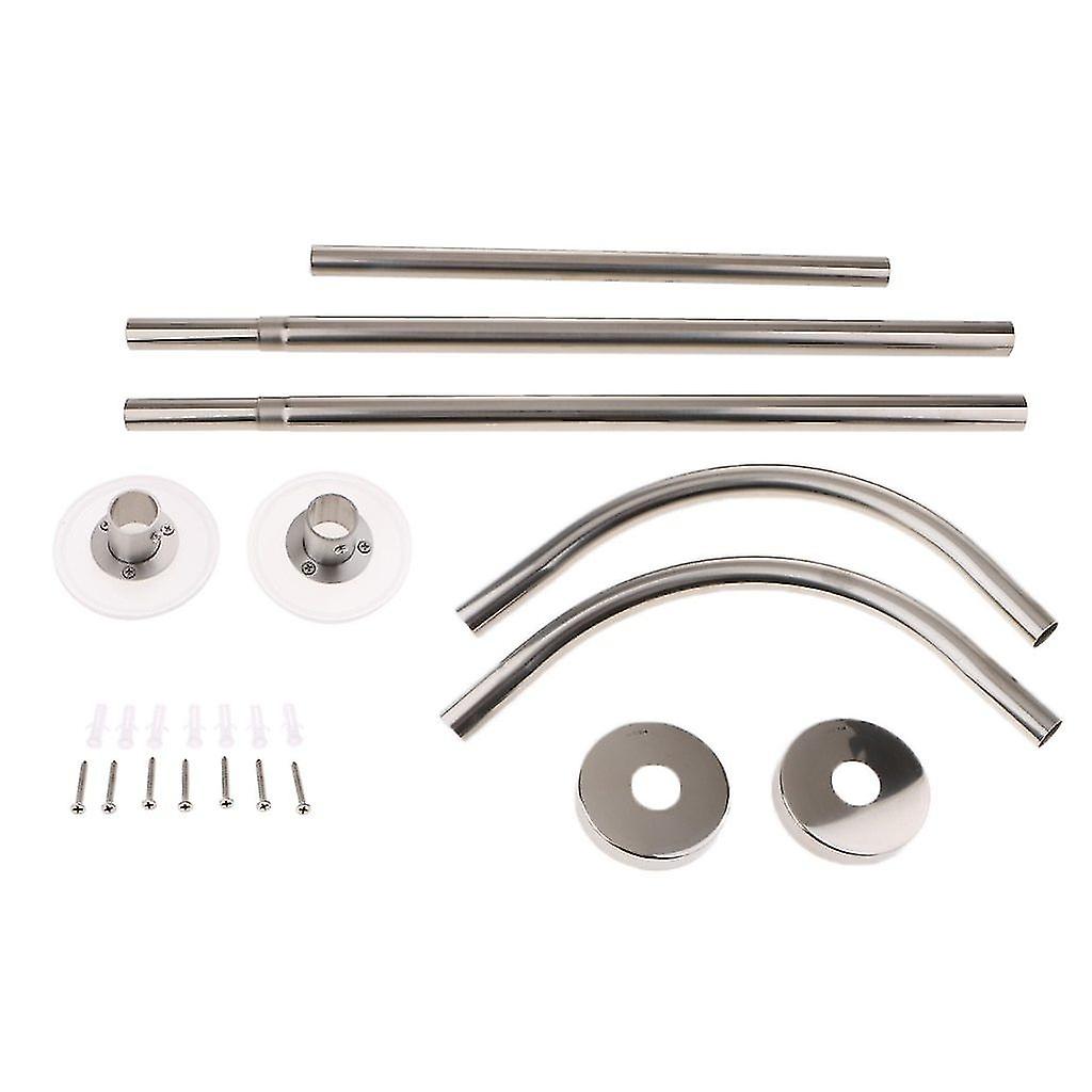 Steel Shower Curtain Corner Rail Rod