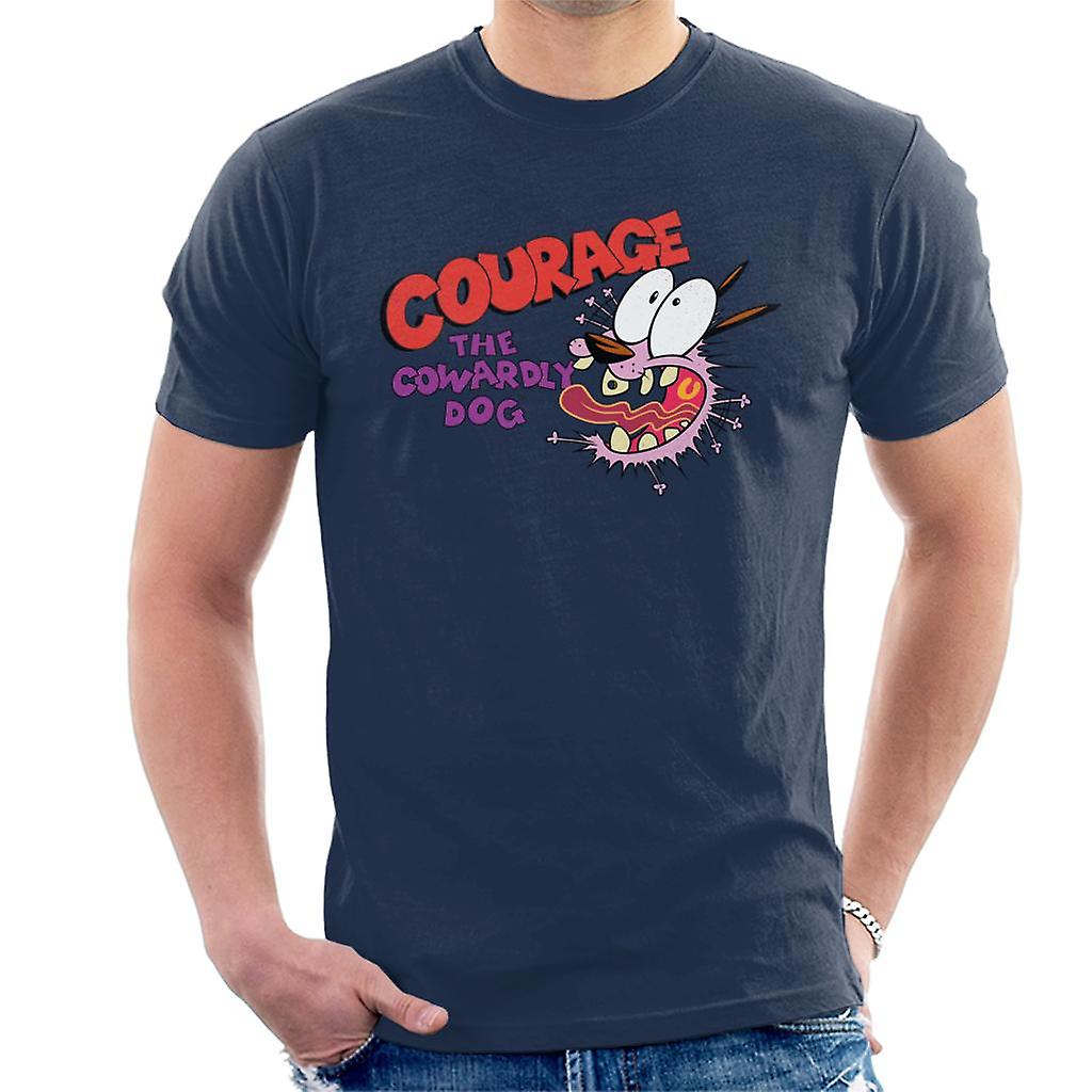 Courage The Cowardly Dog Halloween Scared Men's T-Shirt