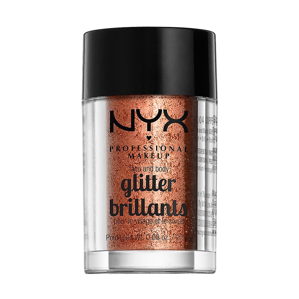 NYX PROF. MAKEUP Faccia e corpo Glitter-04 Rame 2, 5g