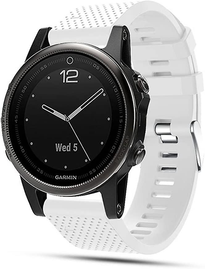 20mm Black Silicone Strap For Fenix 5s/fenix 5s Plus/fenix 6s/fenix 6s Pro/fenix 7s/fenix 7s Solar/fenix 7s Sapphire Solar