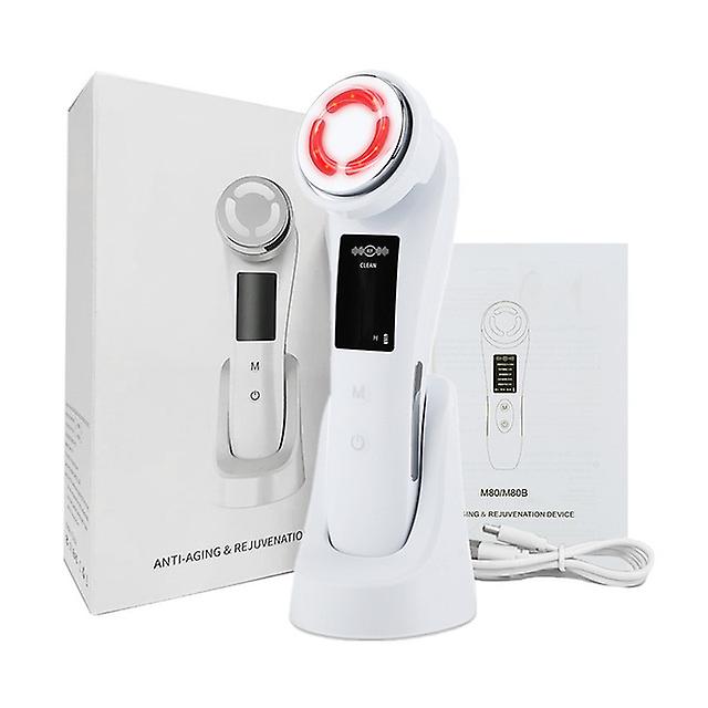 7 I 1 Ansiktsløftning Enheter Rf Microcurrent Hud Foryngelse Ansiktsmassasje lysterapi Anti Aldring Rynke Skjønnhet Apparat