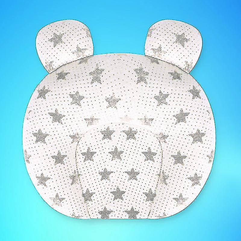 Muitar لينة الطفل الحضانة الوسائد للجنسين حديثي الولادة رئيس تشكيل دعم الرضع النوم الرأس النوم الوسائد مع آذان الدب (البيج),,ssxjv