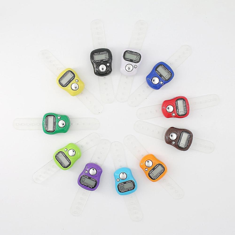 Electronic Finger Counter Resettable Lcd Clicker Counter With Big Function Button For Goods Counting Walking