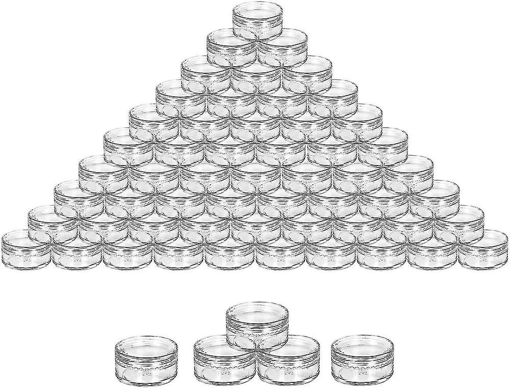 50 Pieces Cosmetic Container 5g/5ml Clear Plastic Empty Cosmetic Container Small Jars,empty Plastic Jars Cosmetic Jars With Clear Diy Containers