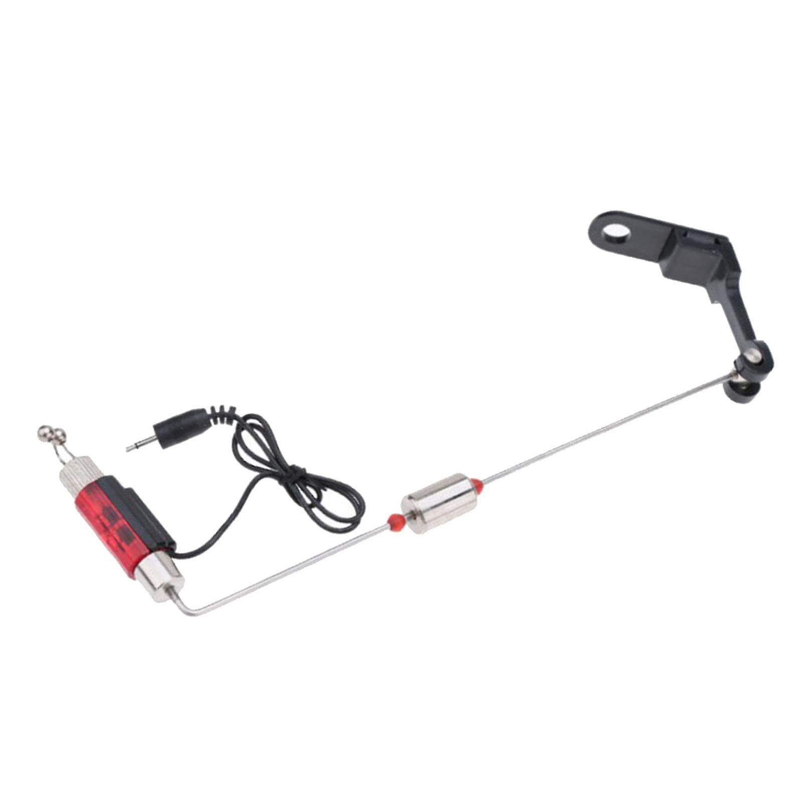 Fishing Bite Swing Indicator Illuminated Alarm Flashing Chain Hanger Red