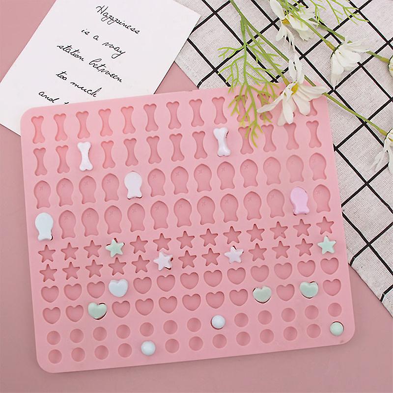 1pc Cartoon Mini Bone Small Fish Silicone Mold Diy Cake Biscuit Baking Pan