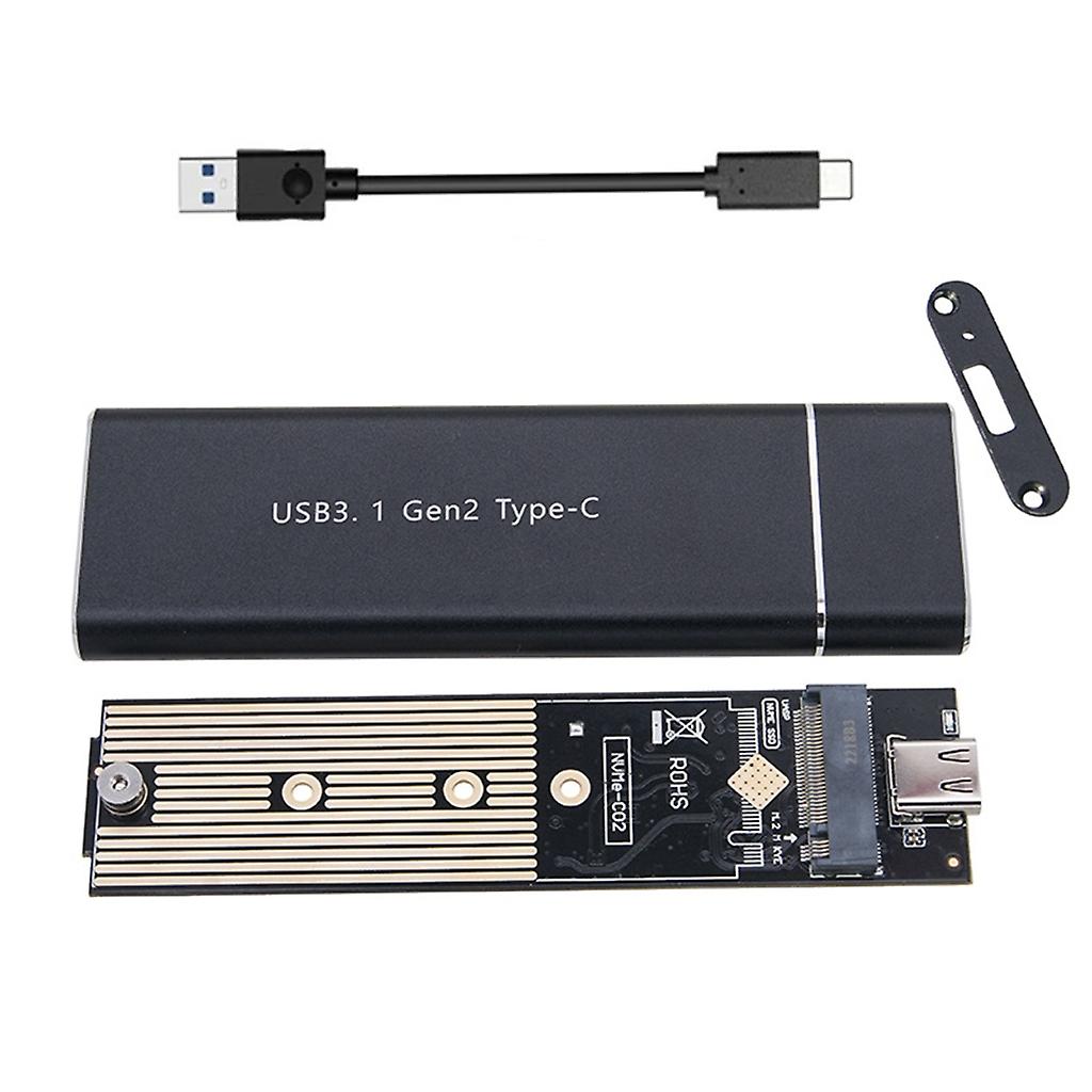 M.2 NVMe SSD Enclosure M.2 to USB3.1 Type-C gen2 SSD Enclosure Aluminum