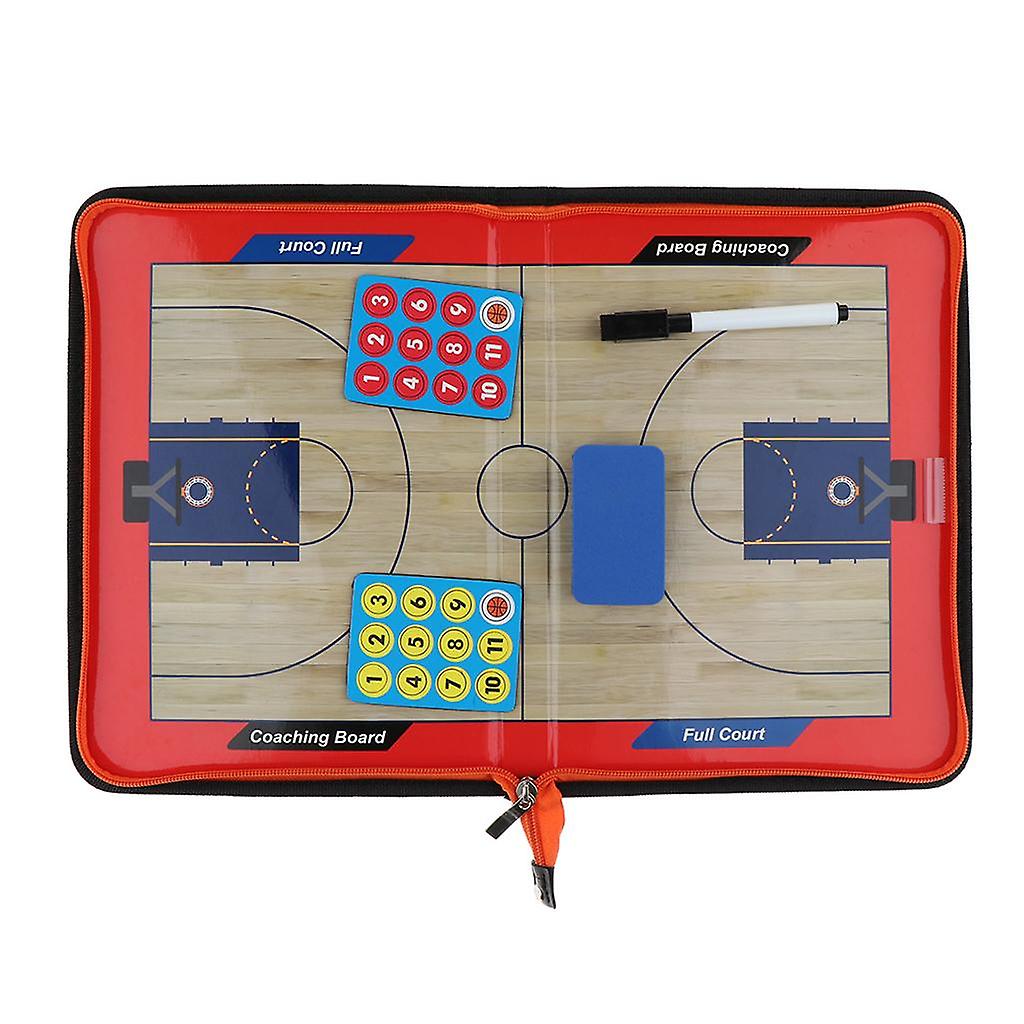 Artificial Leather Magnetic Basketball Tactical Strategy Coaching Board Kit