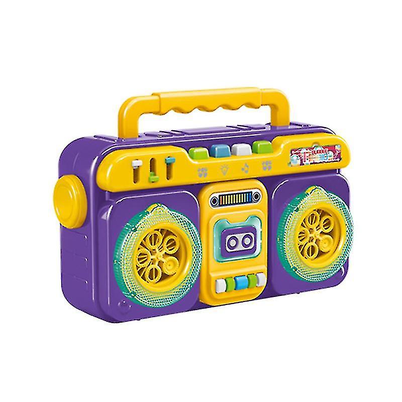 Electric Recorder Bubble Machine 10-hole Bubble Machine With Sound Effects And Lights