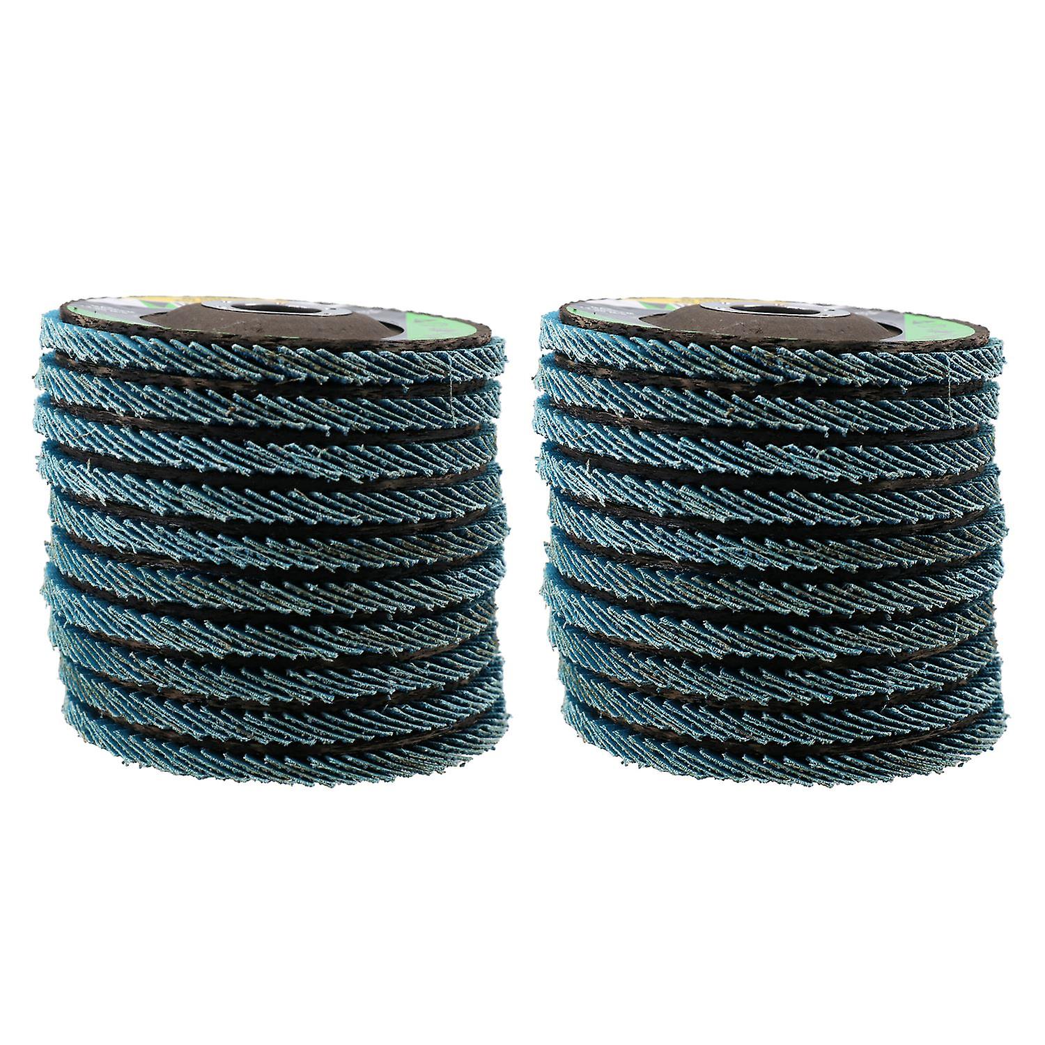 40 Grit Zirconium Flap Discs for Sanding Grinding Removal 4-1/2" Grinder 20pc