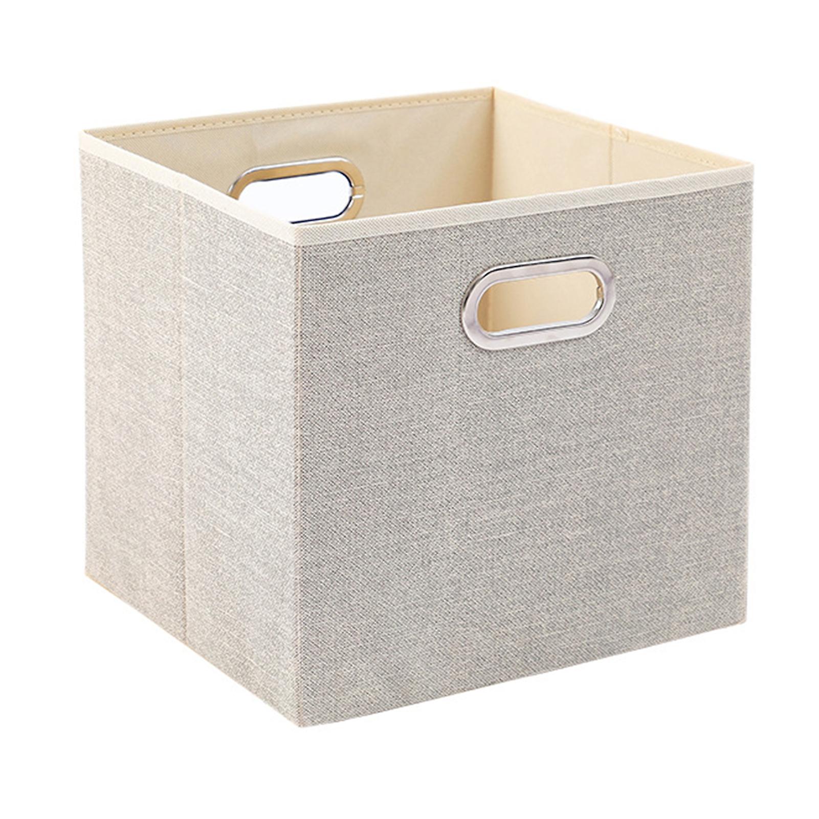 Foldable Fabric Storage Cubes Sturdy And Durable Storage Bins For Shoes Sheets Quilts Storage