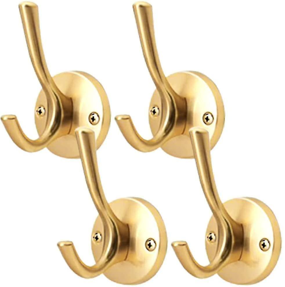 4 Pieces Coat And Hat Hooks Strong Metal Hooks For Hanging Clothes Hooks Wall Mounted Towel Hooks Fo