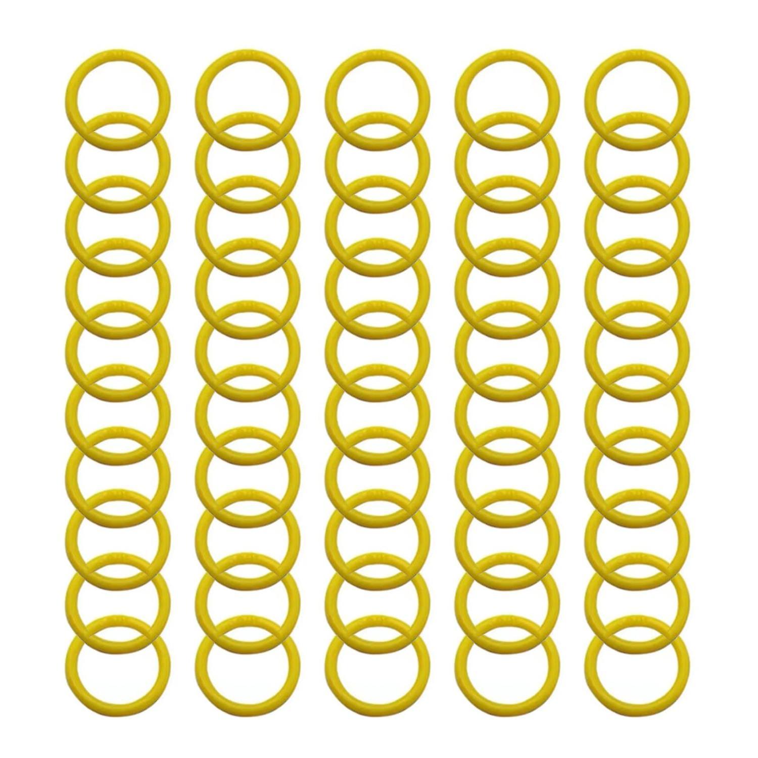 50pcs Colorful Circle Ring Scrapbook Binding Buckle Hoop Binder Rings For Loose Leaf, 15/20/28/40mm