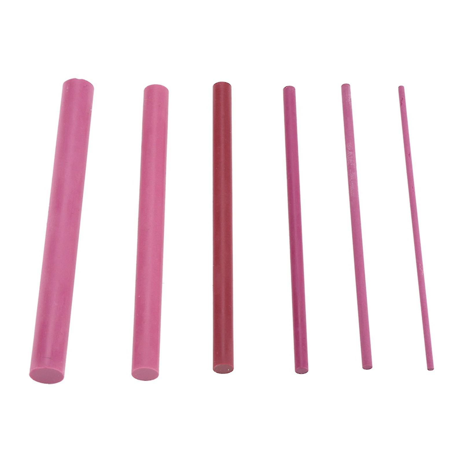 6 PCS 3000 Grit Ruby Polishing Oil Stones Sharpening Whetstone Set Sharpener for Knives Tools and Blades Maintenance
