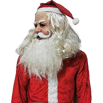 Ghzste Masque De Père Noël Réaliste En Latex Pour Adulte - Décoration Pour Fête De Noël, Accessoires De Cosplay (couleur Assortie
