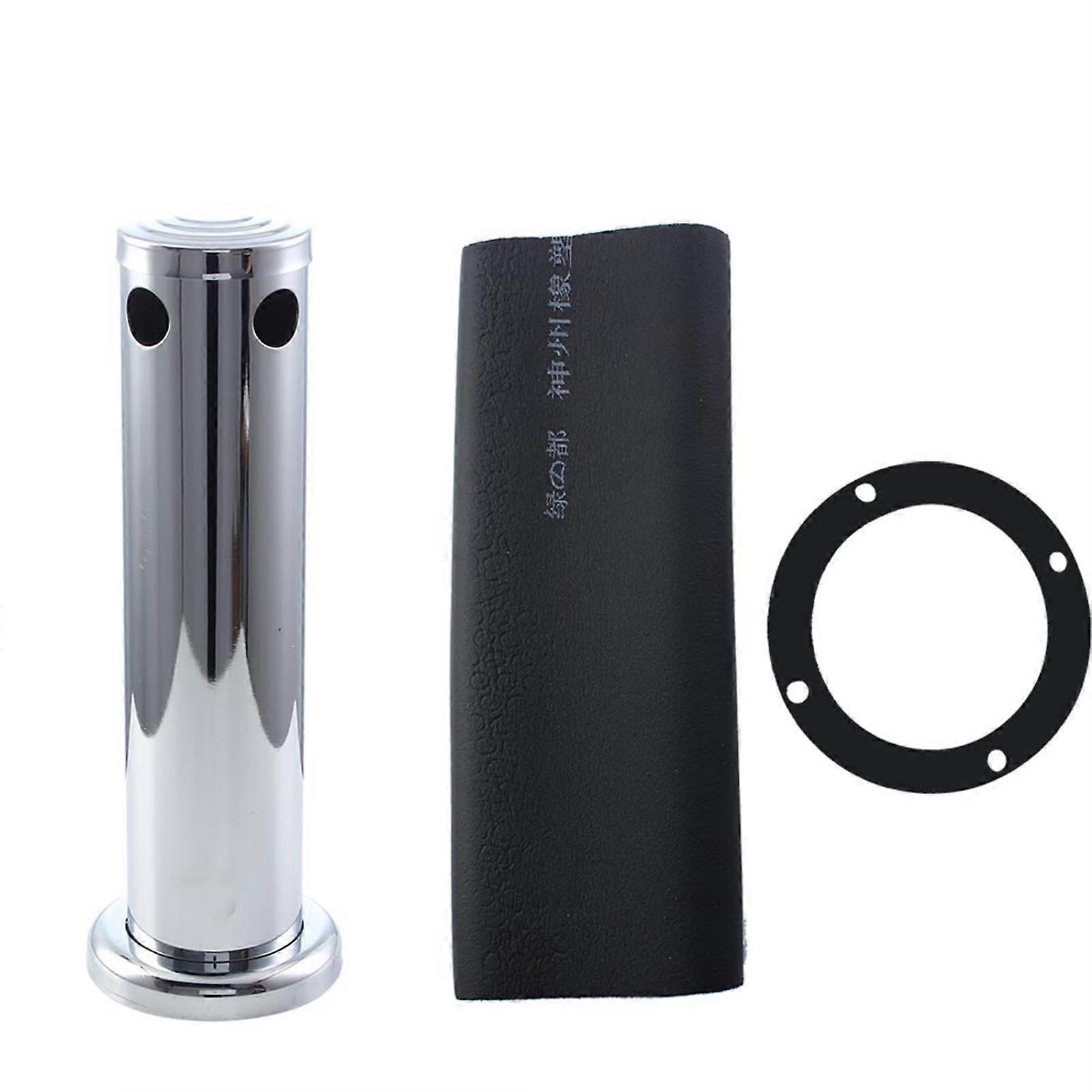 3" Stainless Steel Adjustable Draft Beer Kegerator Tower Beer Tower(Double Faucet)