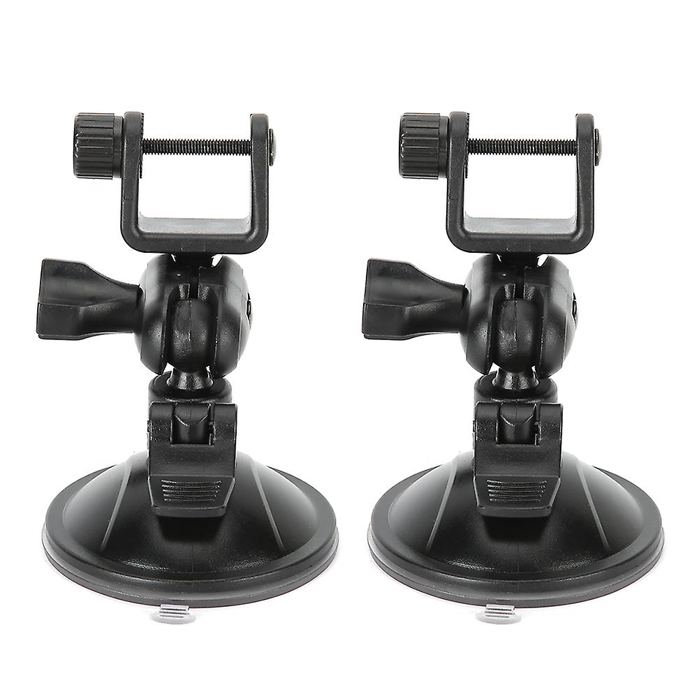 2Pcs 360° Rotating GPS Suction Cup Holder - Durable ABS Video Recorder Mount Bracket