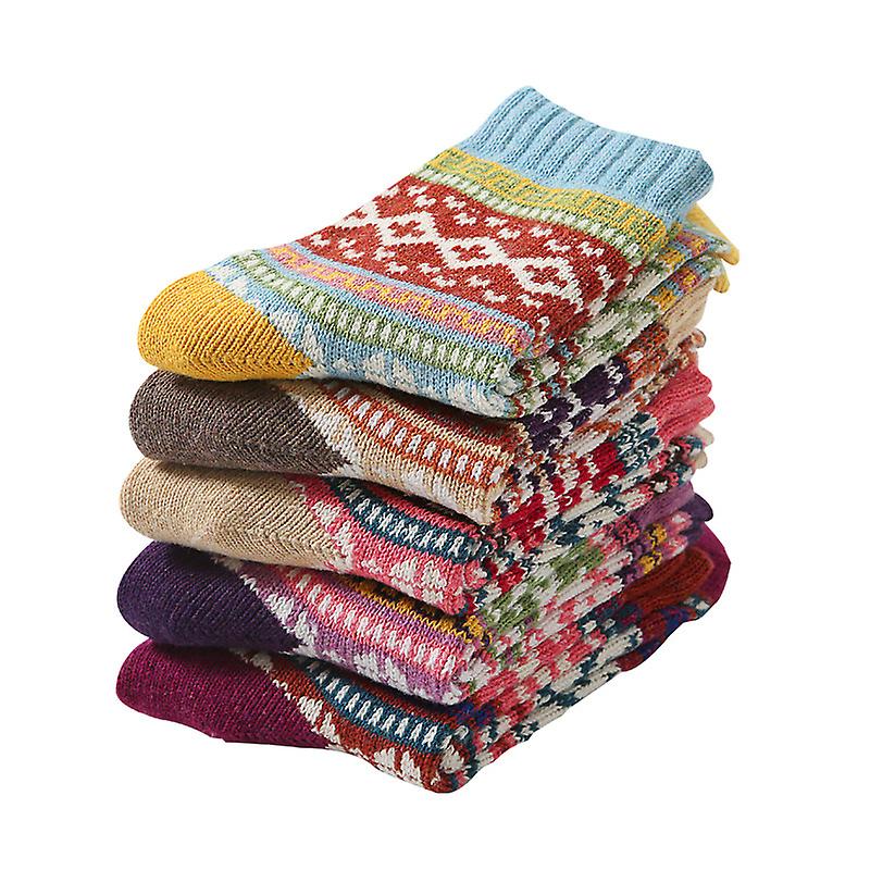 Women Winter Socks, Thermal Wool Warm Knitting Ladies Socks