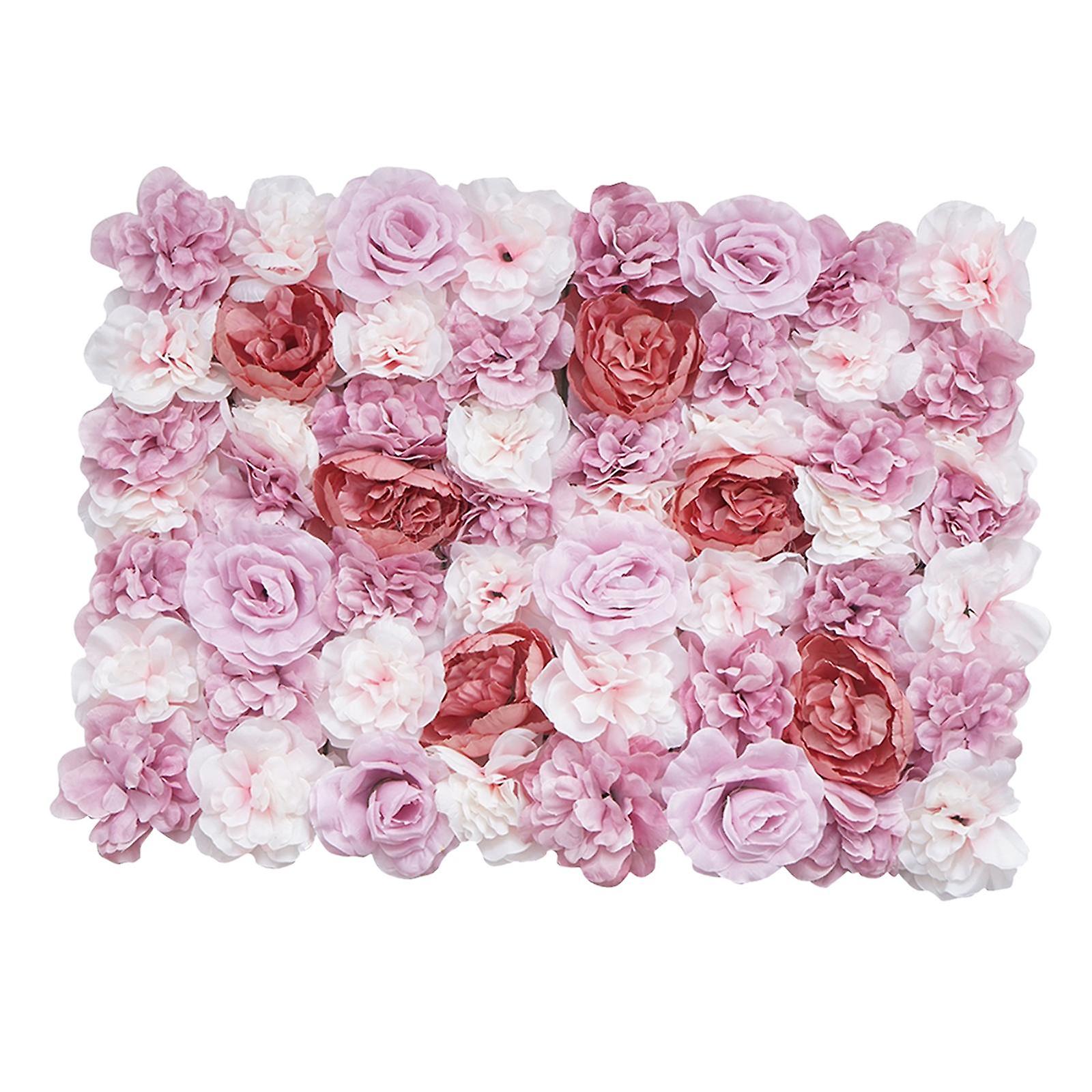 Çiçek Duvar Dekoru 3D Çiçek Duvar Paneli Düğün Zemin için İpek Çiçekler A