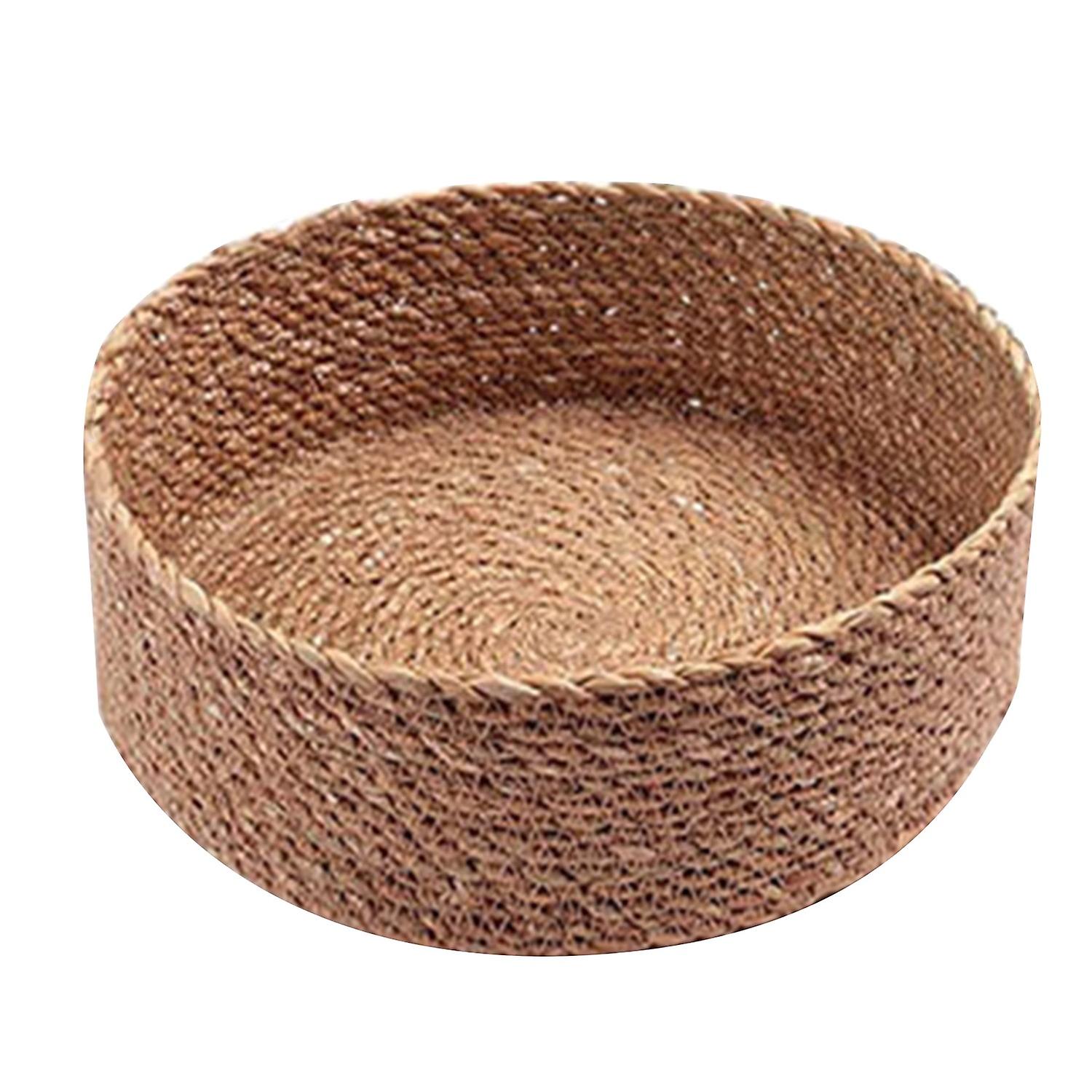 Storage Basket Large Capacity Eco-friendly Braid Fabric Smooth Edges Sundries Organizer Household Su