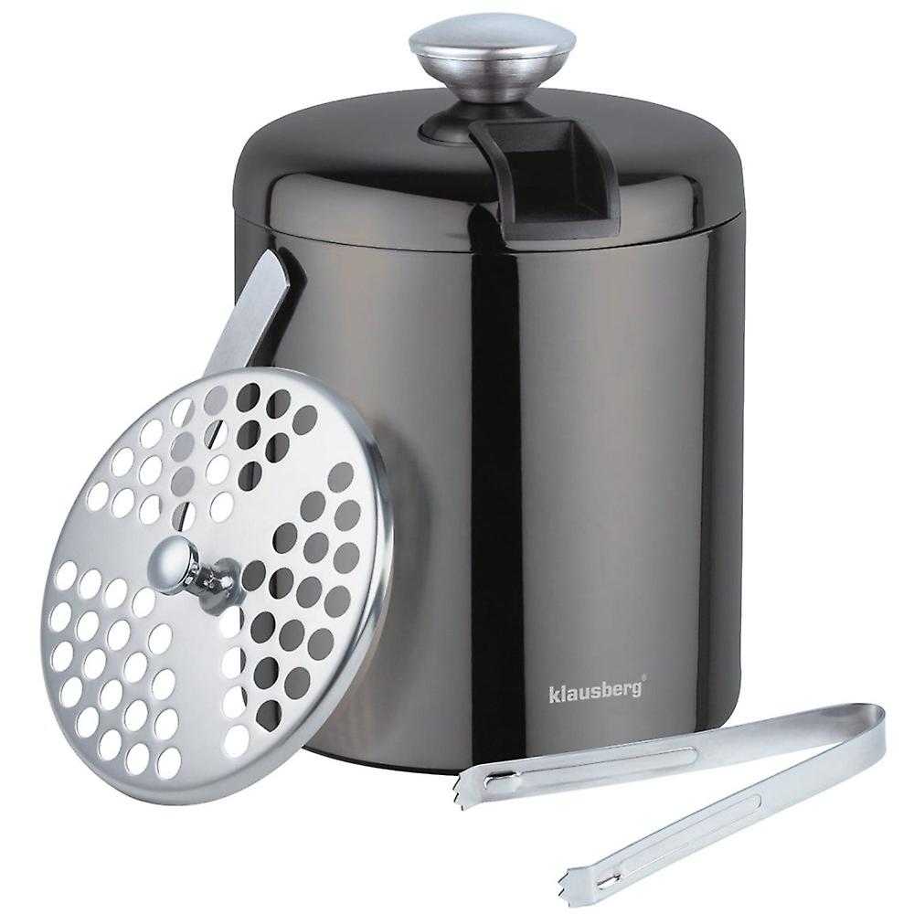 Klausberg ice bucket 1.3l tongs graphite KB7656