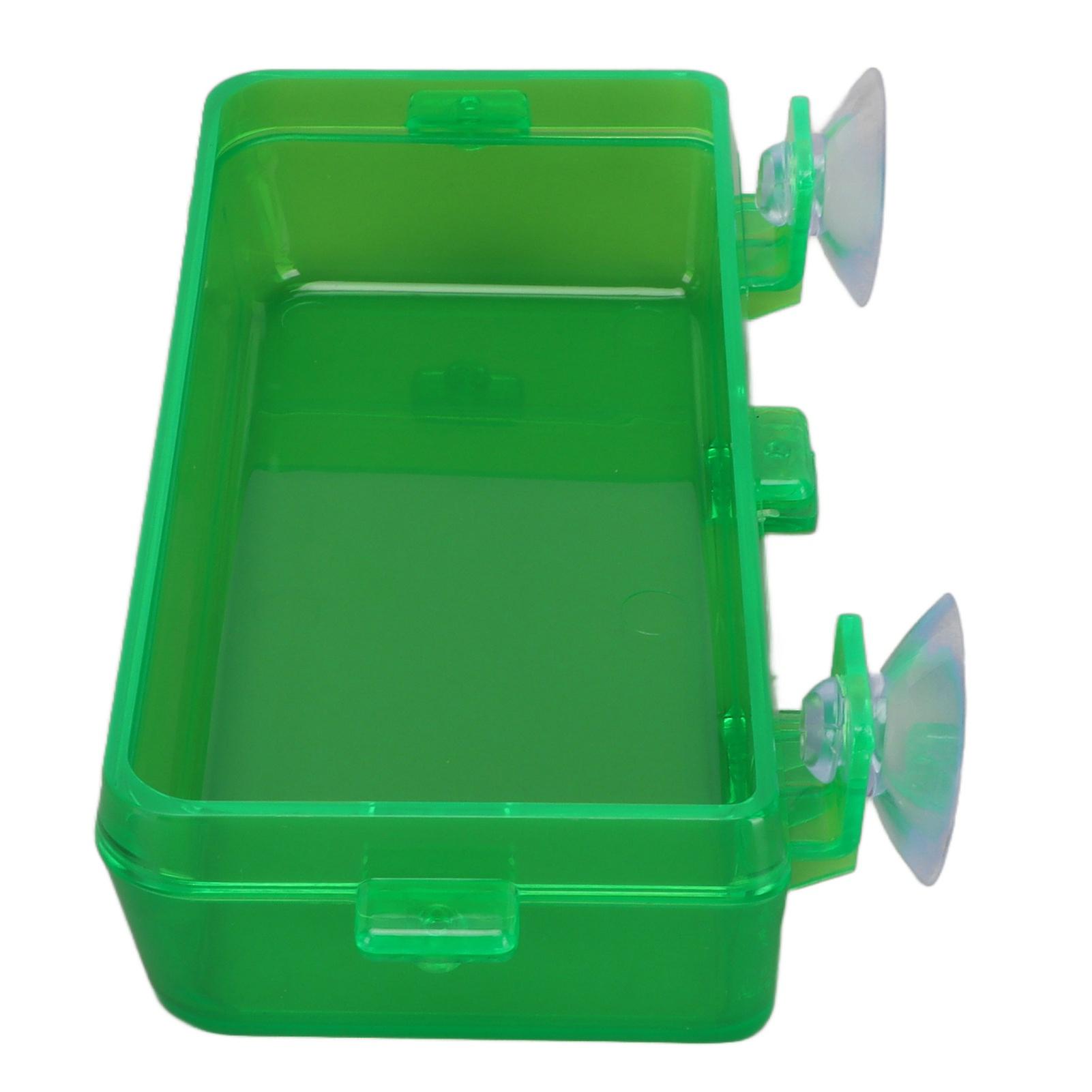 Suction Cup Reptile Feeder Escape Proof Reptile Feeding Food Water Bowl for Gecko Lizard Bearded Dragon Green L 