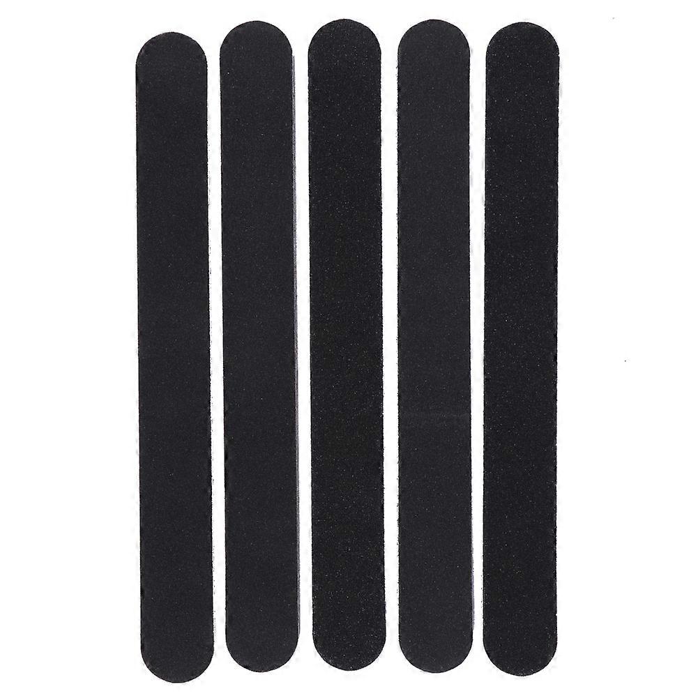 ail Files 5-Pack Professional Double Sided Grit Nail File Emery Board Black Manicure Pedicure Tool and Nail Buffer File