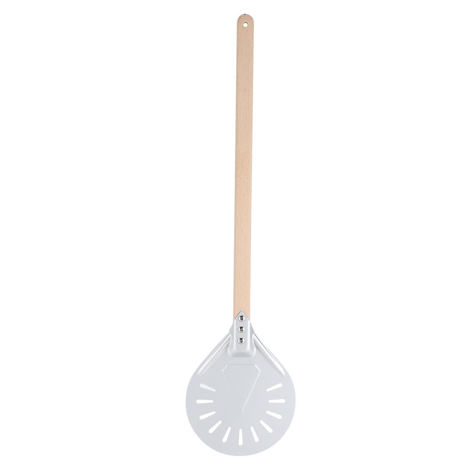 Pizza Shovel with 60cm Removable Wood Handle NonSlip Round Pizza Paddle Kitchen Utensils(8in )