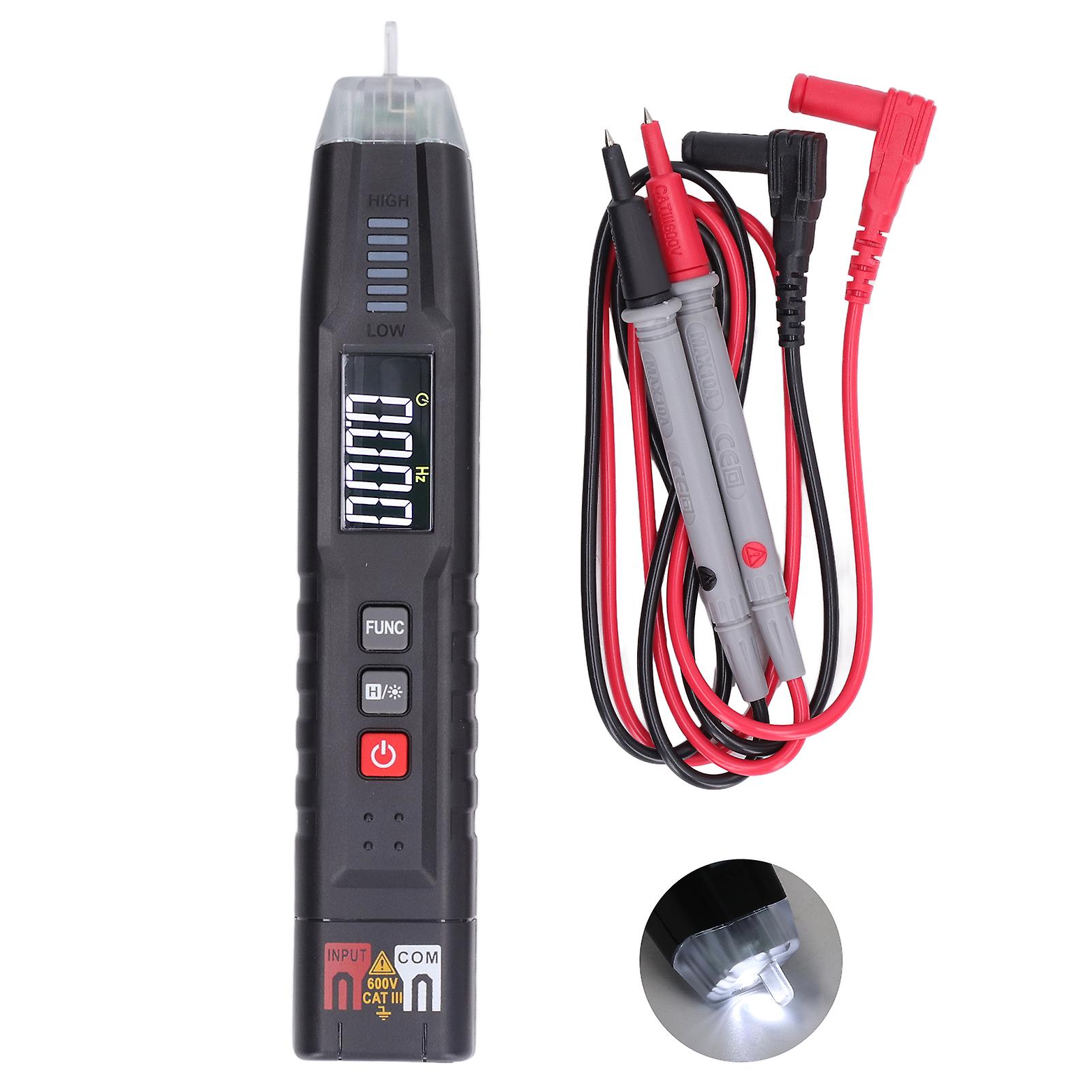 Voltage Tester Pen Multimeter Smart Digital Phase Sequence Detector Non Contact Sensor HT122A