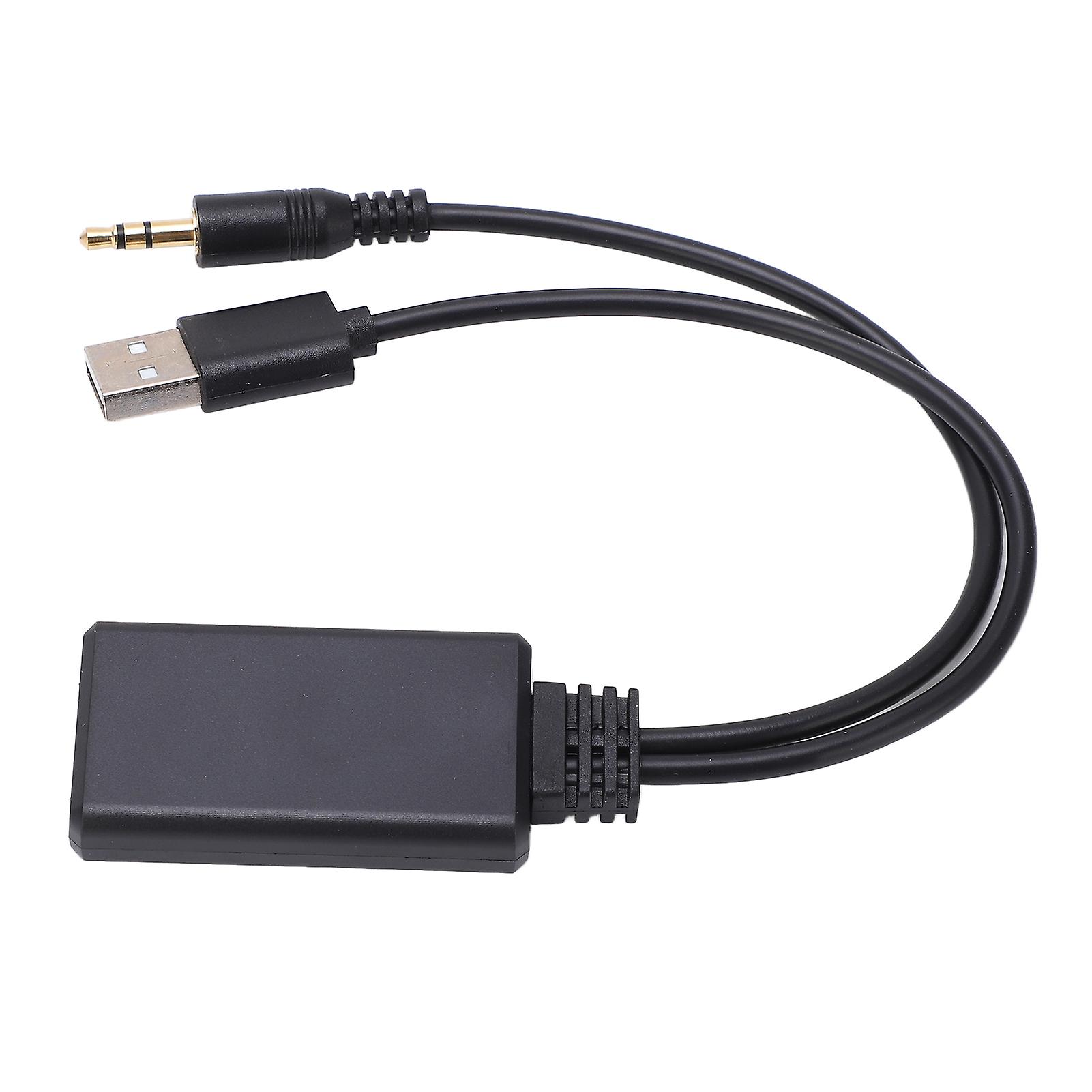 3.5mm Wireless Bluetooth Car Music Receiver AUX USB Adapter