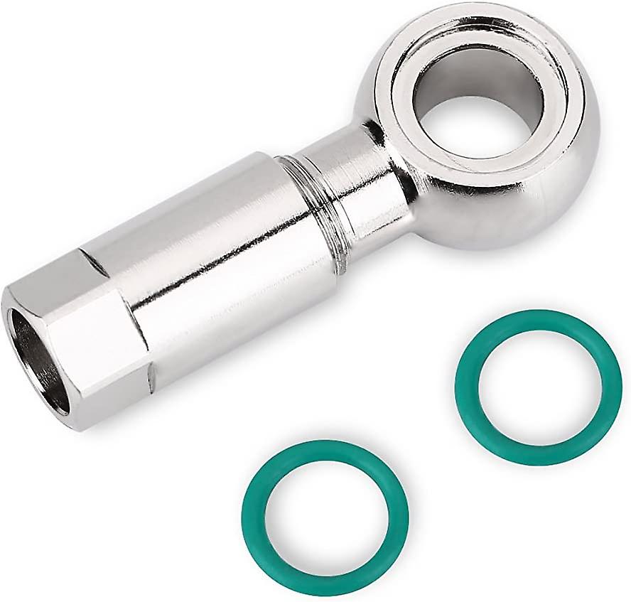 طقم نزيف الدراجة ، طقم إدراج قرص زيت الدراجة ، تركيب زيتون قابل للضغط لملحقات فرامل الدراجات (1 مجموعة ، فضي)