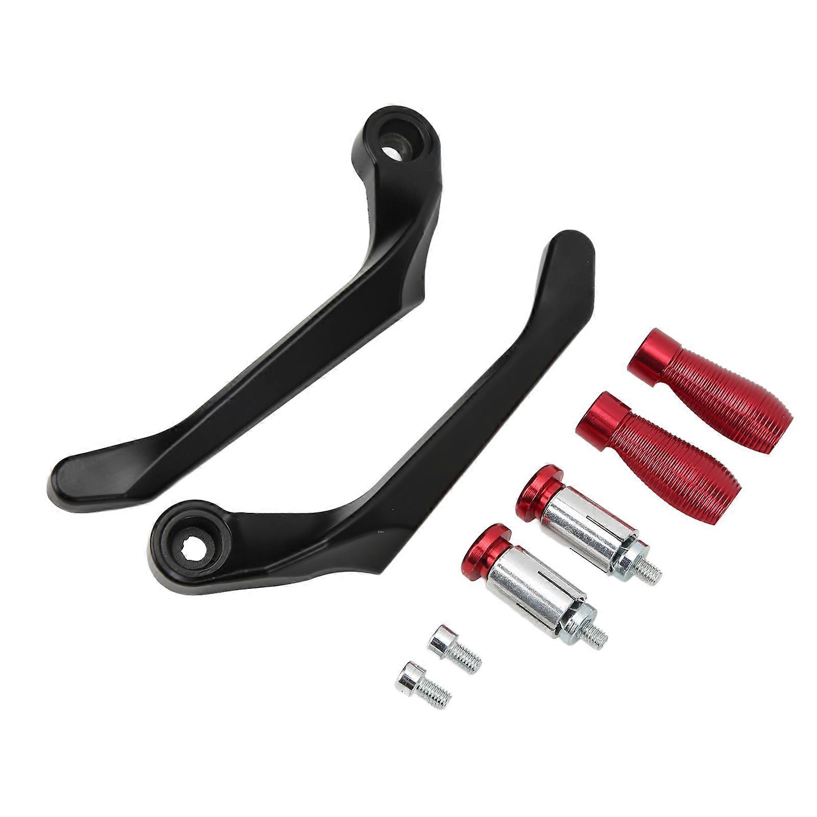 2pcs Motorcycle Lever Guards Aluminium Alloy Brake Clutch Handlebar Protector for Mountain Bikes Red Durable Lightweight